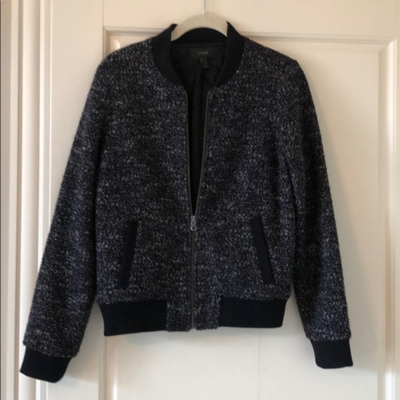 J Crew tweed bomber jacket - Picture 4 of 7